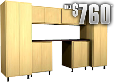 Garage Hobby Bench and Organization System garage organization systems